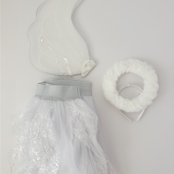 Spirit Silver and White Angel Costume Set Size L - Picture 5 of 5